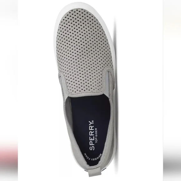 Sperry Crest Twin Gore Perforated Slip-on Sneakers Grey - Picture 4 of 11